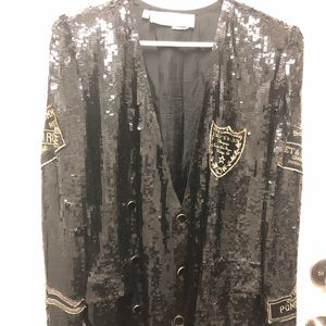 Vintage 80’s lillie rubin Sequin Jacket & Skirt